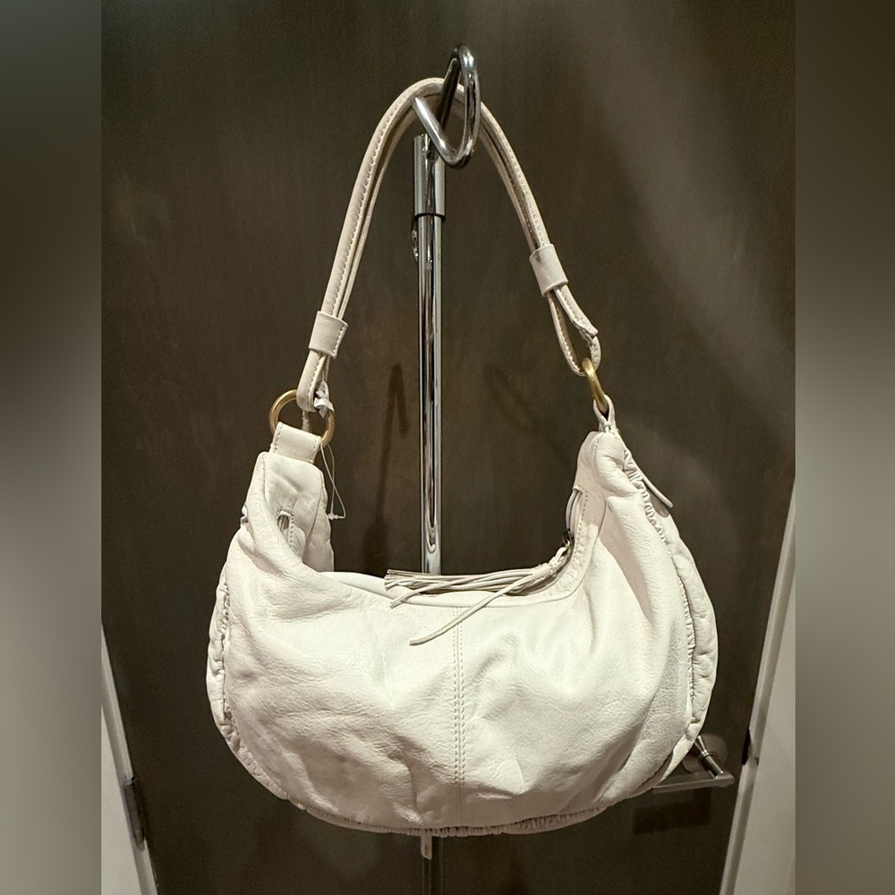 Aqua Madonna Cream Hobo Bag - Designer Sample NWOT
